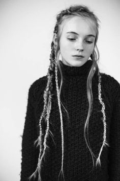 Blond Hairstyles, Messy Braids, Hair Reference, Editorial Makeup, Grunge Hair, Messy Hairstyles, Braid Styles