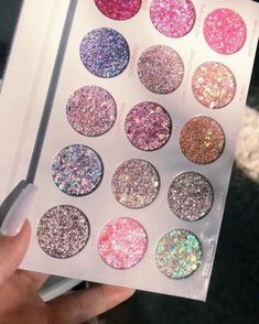 Glitter Pallete, Eyeshadow Palette Aesthetic, Make Up Pallets, Eyeshadow Palette Collection, Cosmetics Aesthetic, Matte Make Up, Glitter Palette, Katie Brown