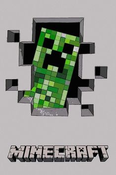 the logo for minecraft is shown in this image