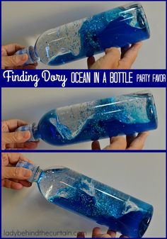 this is an easy and fun way to make a bottle that looks like the ocean