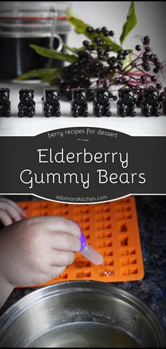 the elderberry gummy bears recipe is ready to be eaten