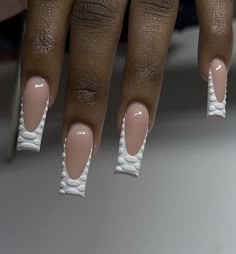 Tapered Square Nails, Long Acrylic Nail Designs, Ombre Acrylic Nails, Colored Acrylic Nails, French Tip Acrylic Nails, French Acrylic Nails, Girly Acrylic Nails, Classy Acrylic Nails, Short Square Acrylic Nails