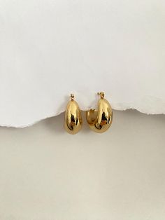 These 18K gold plated thick hoop earrings are the ultimate statement piece for any fashion-conscious woman. With their bold design and shiny finish, they add a special touch to any outfit. Made from high-quality, rust-proof stainless steel, these earrings are not only stylish but also durable and hypoallergenic, ideal for everyday wear and special occasions. 🌟 Made of high quality 18K gold plated stainless steel. Thick hoop earrings for a bold and modern look. Rust-proof stainless steel that is durable and does not cause skin irritation. Perfect for everyday wear as well as for special occasions. Light and comfortable to wear despite its size. Timeless design that never goes out of style. Versatile to combine with both casual and elegant outfits. Simple closure for easy putting on and tak Thick Hoop Earrings, Chunky Hoop Earrings, Classic Gold, Gold Hoops, Wedding Jewelry Earrings, Shop Earrings, Jewelry Pieces, Gold Earrings, 18k Gold