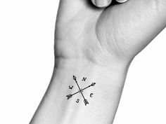 Arrow Compass Rose Temporary Tattoo - Etsy Compass Rose Tattoo, Small Girly Tattoos, Arrow Tattoo, Arrow Tattoos, Compass Rose, Girly Tattoos, Real Tattoo, Custom Tattoo Design, Ankle Tattoo