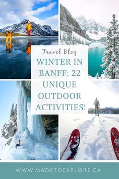 travel blog winter in banff 22 unique outdoor activities