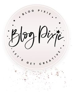 the logo for blog pixe life's get creative, with stars around it