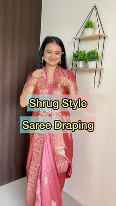 Shrug On Saree, Sareedraping Ideas, Cotton Saree Dress Design Ideas, Designer Saree Ready To Wear, Lengha Style Saree Draping, Winter Ethnic Outfits, Drape Saree With Shrug, Ghagra Style Saree Draping, Western Saree Look