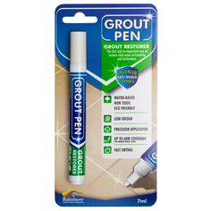 Ivory - Grout Pen Tile Paint Marker: Waterproof Tile Grout Colorant and Sealer Pen - Grout Pen Grey Tile Paint, White Tile Paint, Brown Grout, Grout Paint, Grout Stain, Grout Pen, Dark Grey Tile, Paint Tile, Cream Tile