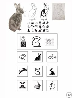 an animal alphabet worksheet with pictures and numbers for kids to learn how to draw