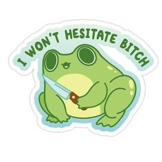 Cute Animal Quotes, Frog Pictures, Frog Drawing, Frog Art, Cute Doodles Drawings, Die Cut Sticker, Cute Doodle Art, Cute Frogs, Cute Little Drawings