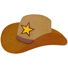 Dimensions:          Length: 2 3/16"       Width: 3 15/16"       Thickness: 1/8" Dazzle your wood craft ideas with a pop of colorful cuteness! Made of thin MDF, Cowboy Hat Painted Wood Shape offers a brown cowboy hat design with a dimensional buckle and star details. Add it to unfinished or finished wood crafts, decor, and even paper crafts! Painted Wood Shapes, Wood Craft Ideas, Cowboy Hat Design, Rodeo Birthday Parties, Brown Cowboy Hat, Flower Garden Plans, Rodeo Birthday, Silhouette Cameo Machine, Crafts Decor