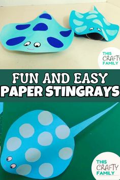 an easy paper stingfish craft for kids to make