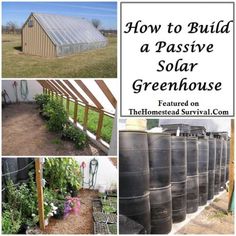 how to build a passive solar greenhouse