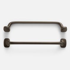 an image of a metal handle on a white wall