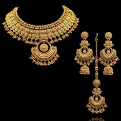 Indian Bridal Traditional One Gram Jewelry Choker Set. Gorgeous 24 K gold plated. Highest quality and craftsmanship,  Ready to ship from Edison NJ USA Please contact us any questions Traditional Gold Jhumkas For Marriage, Gold Jhumkas For Marriage And Festive Occasions, Festive Gold Jhumkas For Marriage, Gold Chandbali Jhumkas For Marriage, Gold Heavy Jhumkas For Marriage, Heavy Jhumkas For Marriage And Festivals, Gold Bollywood Jhumkas For Marriage, Bollywood Style Gold Jhumkas For Marriage, Traditional Gold Tikka For Marriage