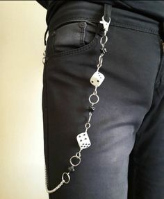 Metal Punk Rock Layered Chain Keychains For Men Women Waist Key Chain Wallet Jeans Hip-hop Pants Belt Chains Dice Pants Chains Jewelry Accessories Material: Steel and Plastic Dices Size: 60 CM Due to the light and screen difference, the item's color may be slightly different from the pictures. Please understand. Make sure you don't mind before you bid. Please allow 10-20mm differences due to manual measurement Estimated time of delivery will also take about 21 to 35 days. Hip Chains, Belt Chains, Rock Accessories, Fantasy Jewelry Magic, Keychains For Men, Key Chain Wallet, Chains Accessories, Scene Accessories, Pants Chain