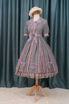 Vintage Dresses Aesthetic, Op Dress, Classic Lolita, Stylish Short Dresses, Dresses Aesthetic, Geek Fashion, Anne With An E