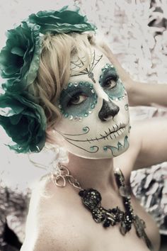 Festival Of The Dead, Day Of The Dead Mask, Sugar Skull Halloween, Skeleton Face, Halloween Makeup Diy