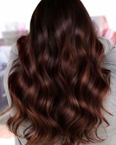 Dark Brown Autumn Hair, Subtle Copper Highlights On Brown Hair, Dark Reddish Brown Hair Color, Dark Brown Copper Hair Color, Chocolate Brown Hair With Red Tint, Red Toned Brown Hair, Subtle Red Highlights In Brown Hair, Brown Hair With Auburn Highlights, Dark Copper Brown Hair