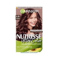 PRICES MAY VARY. Garnier Nutrisse Ultra Colour Permanent hair dye works on all hair textures and is visible even on dark hair, without the need for bleach. Up to 8 weeks of vibrant and intense colour. How To: Put on gloves, mix colour cream into the bottle and shake well. Apply mix in sections, leave for 25-35 mins, Rinse until the water runs clear, apply the nourishing conditioner and rinse again The 5 oils conditioner restores hair to reveal up to 3x shinier hair and up to 3x stronger hair. Co Coffee Brown Hair, How To Dye Hair At Home, Grey Hair Coverage, Color Conditioner, Brown Hair Dye, Permanent Hair Dye, Color Your Hair, Hair Dye Colors, Hair Restoration