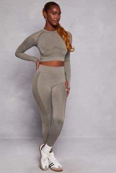 Leggings, High Waisted, Seamless, Marled Pattern, Item Number 3413058759873 Puma Outfit, Weatherproof Boots, Romper And Jacket, Girls Pajamas, Girls Jacket, Thumb Holes, Cropped Leggings, High Waisted Leggings, Item Number