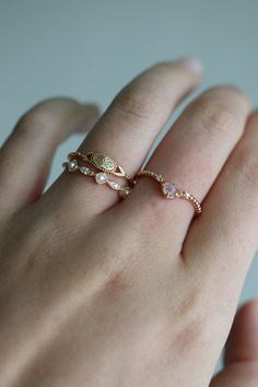 Ophelia Freshwater Pearl Gold Vermeil Ring, Alternative Wedding Gold Band, Dainty Stacking Ring, Celestial Gift for Her - Etsy Unique Wedding Band Stack, Celestial Gifts, Stacked Wedding Bands, Unique Wedding Bands, Alternative Wedding, Stackable Rings, Stacking Rings, Gold Bands, Gold Vermeil