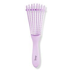 Flex Detangler Brush -  Diane's Flex Detangler Brush is for detangling thick, curly or textured hair without damage.    Features     Flexible finger-like bristles Includes adjustable bar to customize the bristle width to your hair type and curl pattern Designed for thick, curly and textured hair types Lightweight     Benefits     Finger-like bristles flex as you brush to avoid breakage and damage to hair Detangles wet or dry hair Separates and defines wet curls Perfect for evenly distributing co Wazy Hair, Curly Hair Diffuser, Fizzy Hair, Girly Christmas Gifts, Curly Hair Brush, Detangler Brush, Hair Diffuser, Curly Hair Problems, Hair Supplies