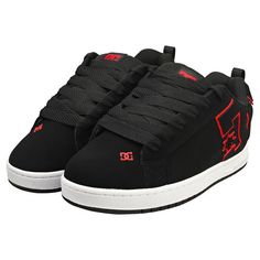 Dc Shoes Women, Shoe Wishlist, Shoes Outfit Fashion, Red Sneakers