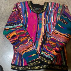 Multi Colored Coogi Sweater Original Great Condition % Pure Wool Character Customization, Coogi Sweater, Colorful Sweaters, Multi Colored, Pink Blue, Color Blue, Sweaters For Women, Pure Products, Wool