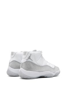 Jordan Air Jordan 11 Retro Metallic Silver - Farfetch Jordan Air 11, 90s Shoes, Jordan Xi, Mid 90s, Silver Sneakers, Jordan Air, Air Jordan 11 Retro, Cute Nike Shoes, Jordan 11 Retro