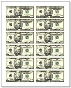 twenty dollar bills are arranged in rows