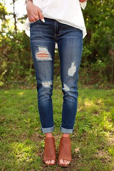 Rolled Up Jeans, Stitch Fix Outfits, Peep Toe Shoes, Jeans Outfit, Toe Shoes, Street Styles