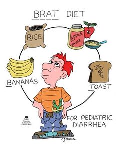 a boy with red hair standing in front of a diagram that says brat diet