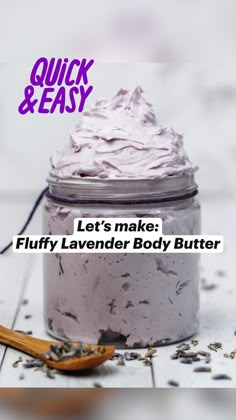 Body Butter Recipes, Diy Body Butter Recipes, Butter Recipes Homemade, Lavender Body Butter, Homemade Body Butter, Diy Body Butter, Body Butters Recipe, Diy Lotion