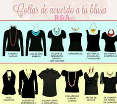 collares de acuerdo a tu blusa #chulatiendacreativa #cualcollar Mode Tips, Visual Search, Fashion Vocabulary, 90's Fashion, Retro Mode, Style Outfits, Hippie Style, Moda Fashion, Fashion Advice