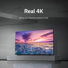 an advertisement for the new samsung 4k tv