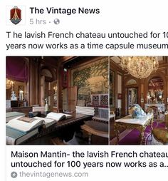 the french chateau is for 10 years now works as a time capsule museum in paris