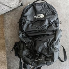 The North Face Black Backpack Black North Face, Mini Backpack, Black Backpack, North Face, The North Face, Back To School, Backpacks