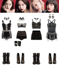 Outfit Blackpink, Stage Outfit, Album Cover Design