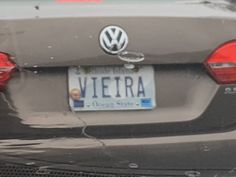 the back end of a car with a license plate that reads verara on it