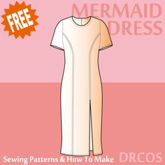 the sewing pattern for this dress is easy to sew