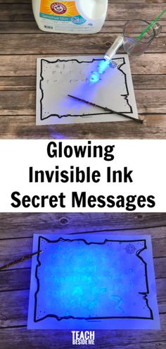 glowing invisible ink secret messages are fun and easy to do with the kids this halloween