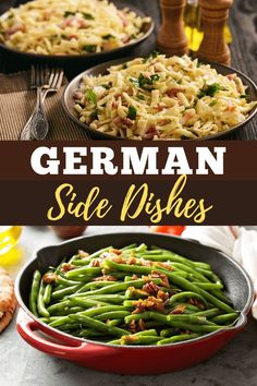 german side dishes with green beans and pasta