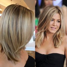 Jennifer Aniston Hair, Justin Theroux, Midlength Haircuts, Layered Haircut, Bob Haircuts For Women, Haircut For Thick Hair, Mid Length Hair, Haircuts For Women