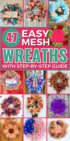 wreaths with step by step instructions to make them