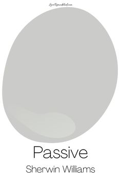 the words passive are in black and white, with an image of a gray circle