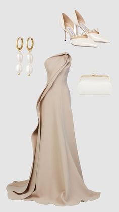 Statement Dresses Classy Chic, Accessories For Formal Dress, Formal Dress Inspo Aesthetic, Gala Dresses Elegant, Stile Casual Chic, Voluminous Skirt, Gaun Fashion, Combo Dress