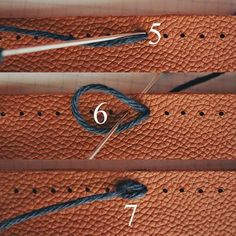 instructions for how to tie a leather belt