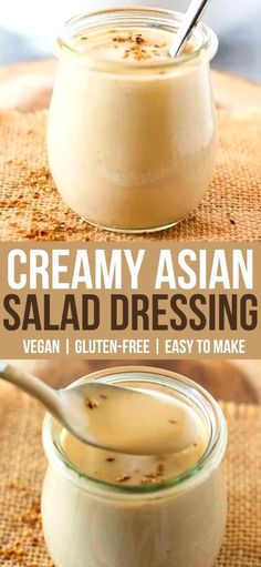 Salad Dressing Vegan, Asian Sesame Dressing, Asian Dressing, Delicious Salad Dressings