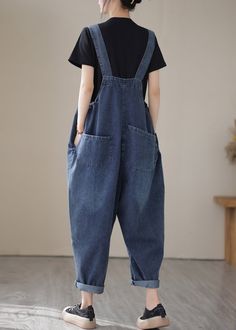 Summer Jumpsuit Casual, Simple Casual Outfits, Long Linen Dress, Jumpsuit Summer, Oversize Fashion, Fashion Couple, Summer Fabrics, Denim Jumpsuit, Looks Vintage